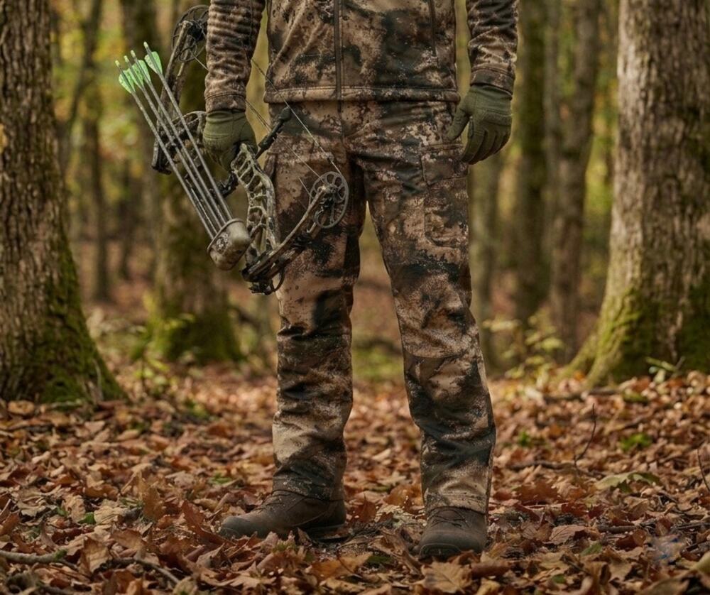Cabela's Pants Mens M Camo Cargo Hunting Stretch Polyester Spandex Outdoor